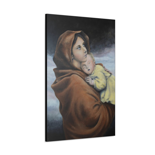 Mother And Child Oil Painting - Wall Art Print