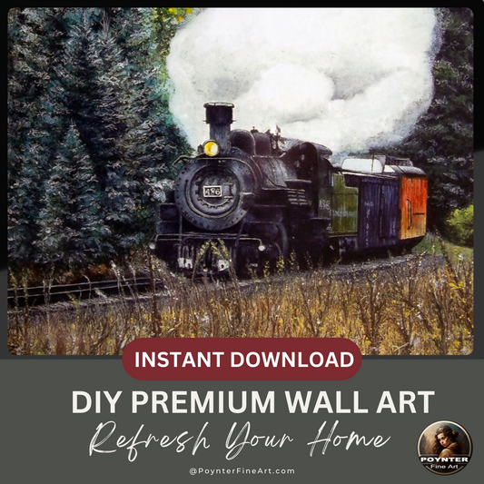 Mountain Beauty Train - Digital Print Download